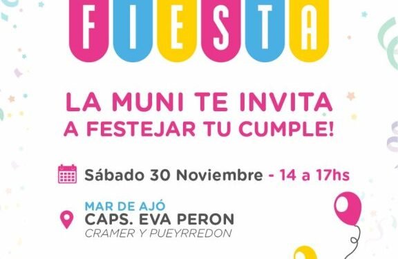 Este sábado se festejará el último Cumple Fiesta del año en Mar de Ajó