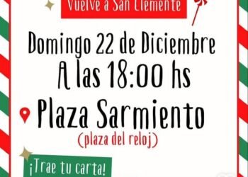 Papá Noel visitará la Plaza Sarmiento de San Clemente del Tuyú