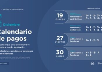 EL IPS PAGA MEDIO AGUINALDO Y HABERES DE DICIEMBRE