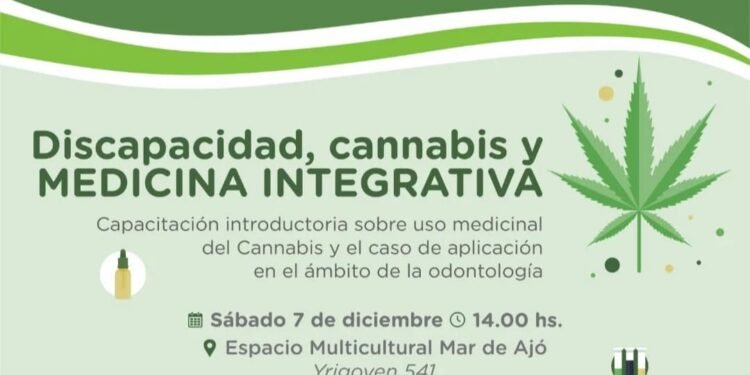 Se realizará la capacitación “Discapacidad, cannabis y medicina integrativa”