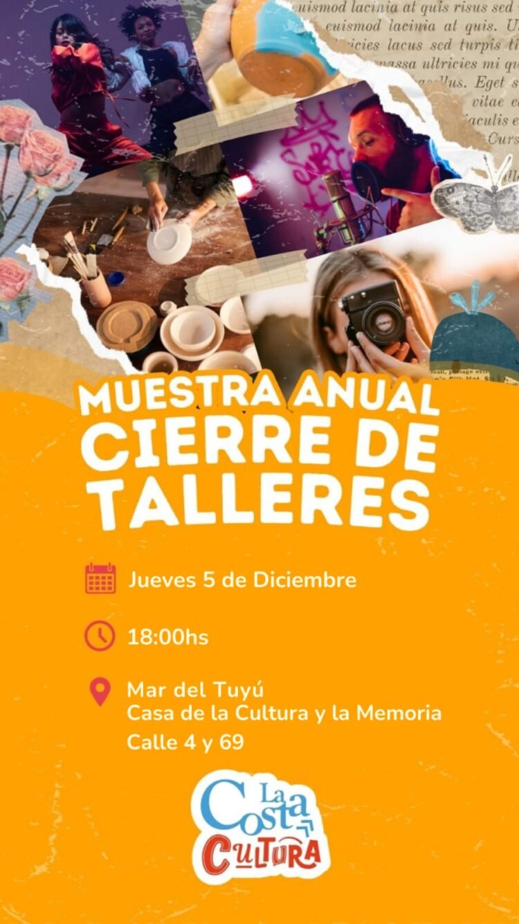 Los talleres culturales de Las Toninas y Mar del Tuyú realizarán su muestra anual