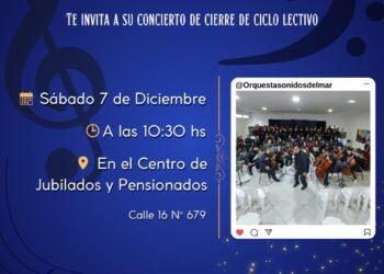 La orquesta infanto juvenil “Sonidos del Mar” dará un concierto gratuito en San Clemente