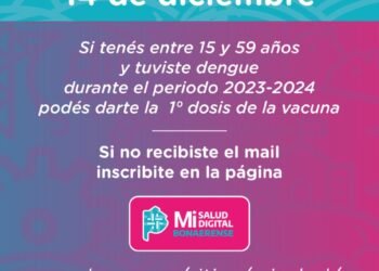 Dengue: Quienes ya tuvieron la enfermedad se pueden vacunar en Santa Teresita