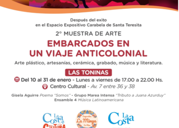 La 2ª muestra de arte “Embarcados en un viaje anticolonial” llegará a Las Toninas