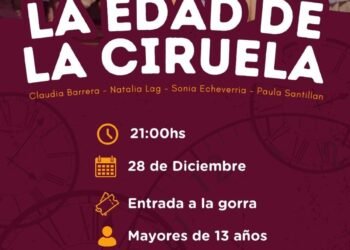 Se presentará la obra «La edad de la ciruela» en Las Toninas