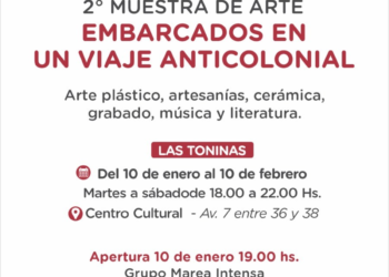 La muestra «Embarcados en un viaje anticolonial» podrá verse en Las Toninas