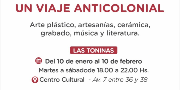 La muestra «Embarcados en un viaje anticolonial» podrá verse en Las Toninas