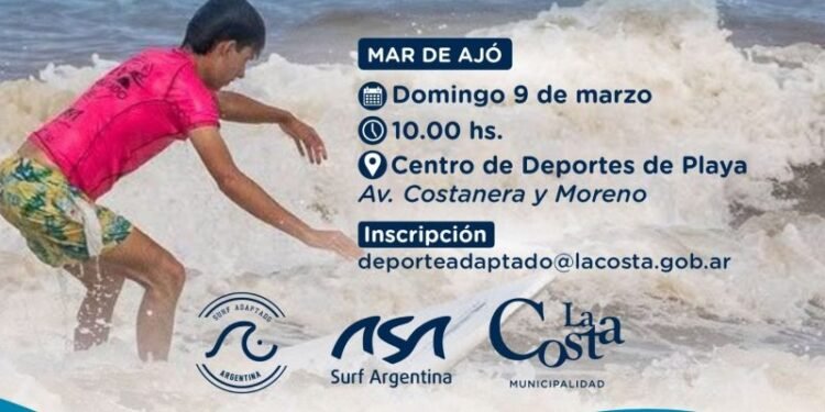Este domingo se realiza en La Costa el primer torneo nacional del año de surf adaptado