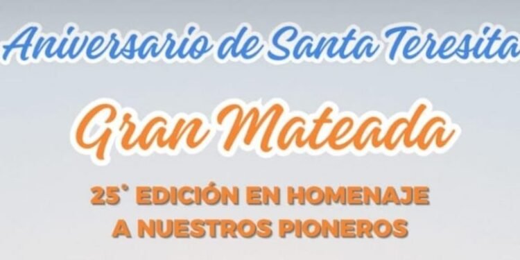 La comunidad de Santa Teresita realizará la tradicional mateada por el 79º aniversario de la localidad