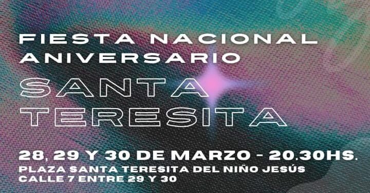 Este fin de semana se realiza la 39º edición de la Fiesta Nacional Aniversario Santa Teresita
