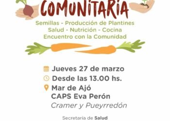 Se llevará a cabo una charla abierta sobre huertas en Mar de Ajó