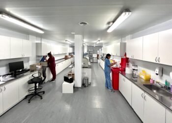 El intendente De Jesús recorrió el Hospital Modular de San Bernardo