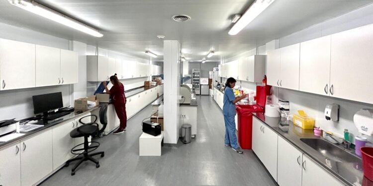 El intendente De Jesús recorrió el Hospital Modular de San Bernardo