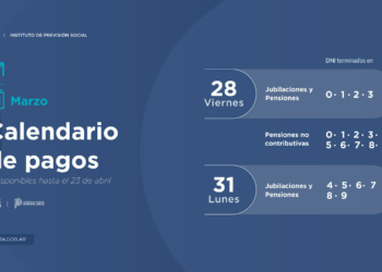 A PARTIR DEL VIERNES 28 COMIENZA EL PAGO DE HABERES DE MARZO