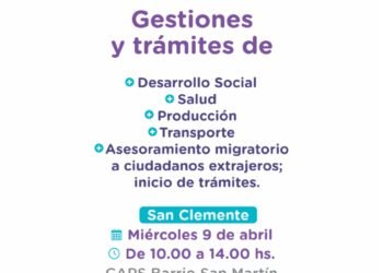 “La Muni Más Cerca” acerca sus servicios a vecinas y vecinos de Santa Teresita y San Clemente del Tuyú