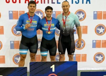Lucas Vilar obtuvo tres medallas de oro y una de plata en la Copa Chile de Ciclismo de Pista 2025