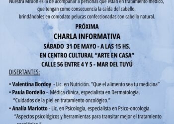 Charla informativa sobre cuidados durante tratamientos oncológicos en Mar del Tuyú