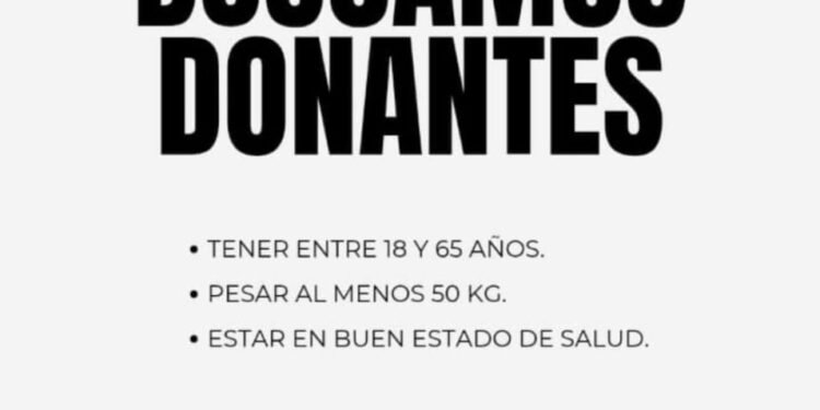 Donar sangre es un acto solidario que salva vidas