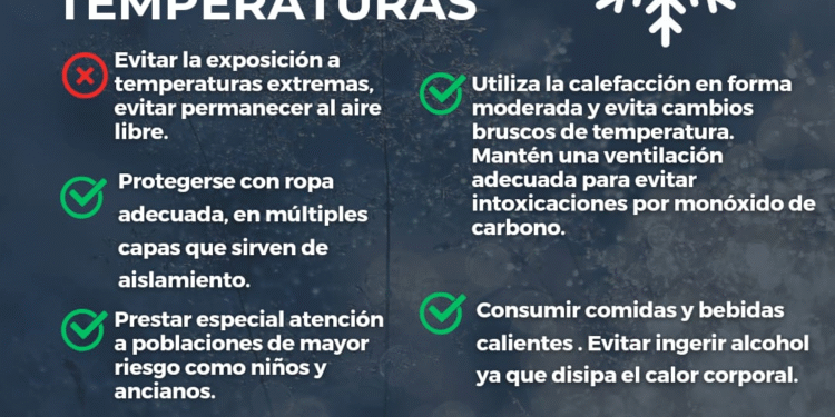 Recomendaciones ante el alerta por bajas temperaturas en el Partido de La Costa