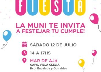 Cumple fiesta en Costa Azul y Mar de Ajó