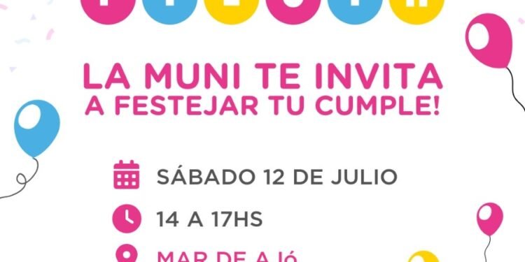 Cumple fiesta en Costa Azul y Mar de Ajó