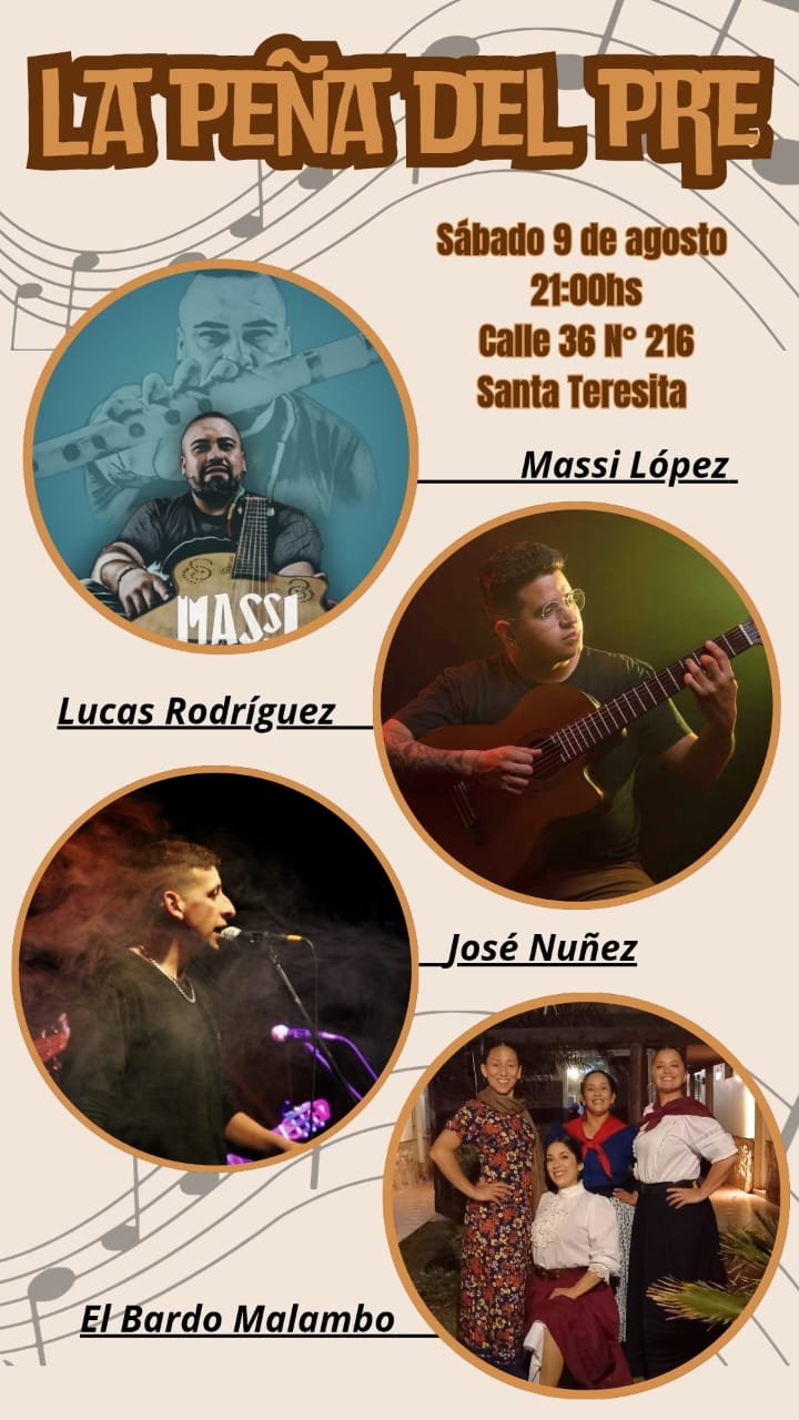 La cultura y el folklore se hará presente en la segunda Peña Precosquín Santa Teresita