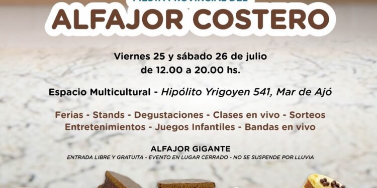 Llega la 11° edición de la Fiesta Provincial del Alfajor Costero a Mar de Ajó