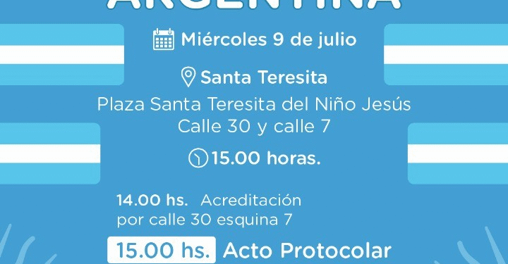 La Costa celebra el Día de la Independencia con un gran acto y desfile en Santa Teresita