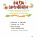 La Huerta Comunitaria Eva Perón celebra su aniversario con inauguración, capacitación y encuentro comunitario