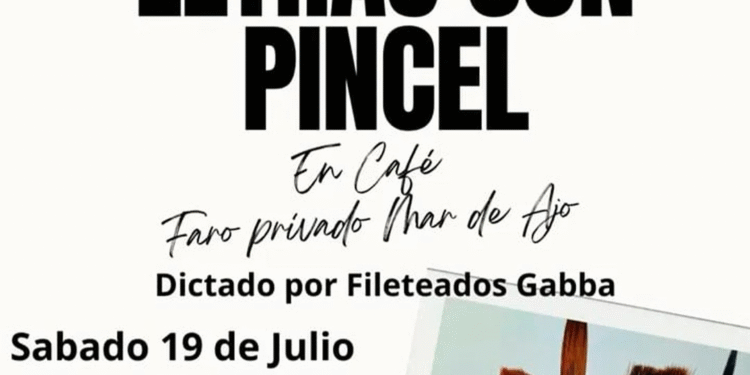 Se realizará un seminario de fileteado en Mar de Ajó