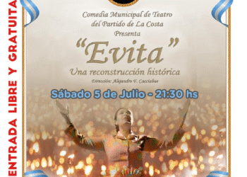 La Comedia Municipal de Teatro presenta “Evita, una reconstrucción histórica” en San Bernardo