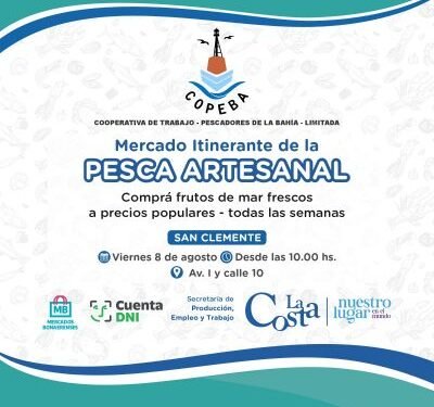 Llega el Mercado Itinerante de la Pesca Artesanal a La Costa