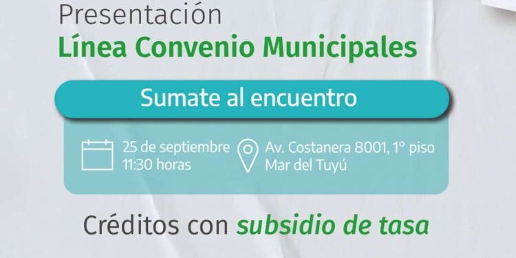 «Convenios Municipales»: nueva línea de microcréditos para emprendedores locales