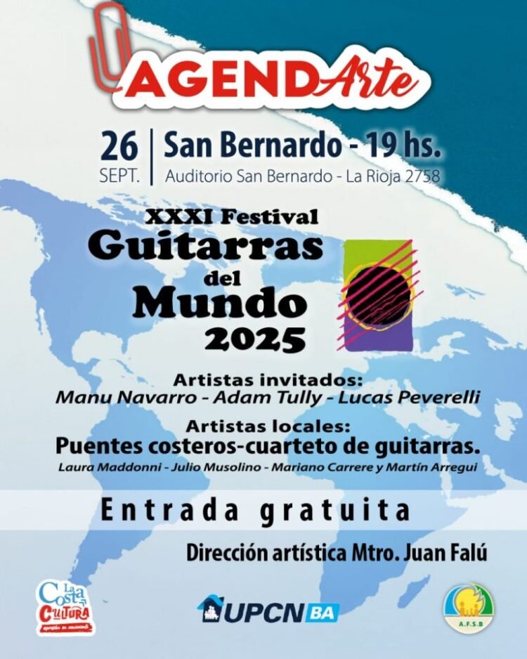 El XXXI Festival de Guitarras del Mundo llega a San Bernardo