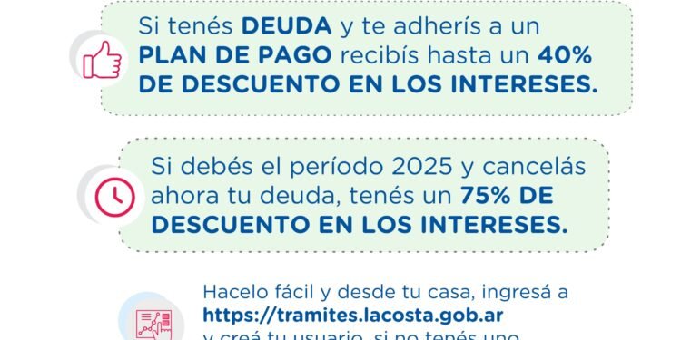 Descuentos y beneficios para ponerse al día con las tasas en La Costa