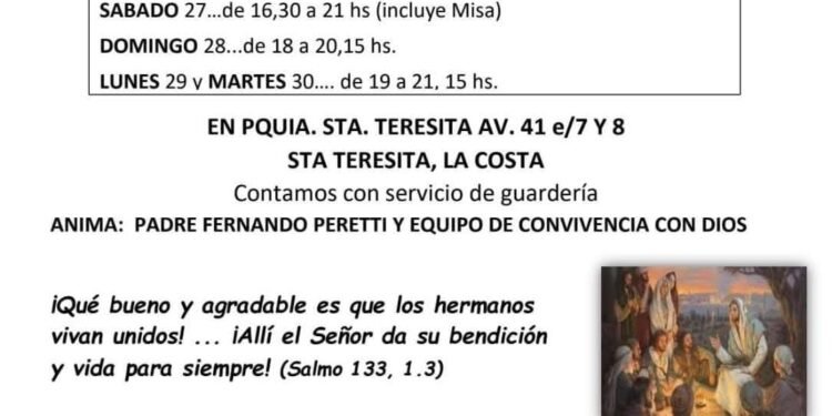 Santa Teresita celebra sus Fiestas Patronales