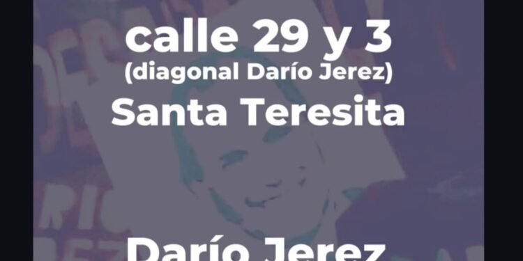A 24 años de la desaparición de Darío Jerez, la comunidad sigue reclamando memoria, verdad y justicia