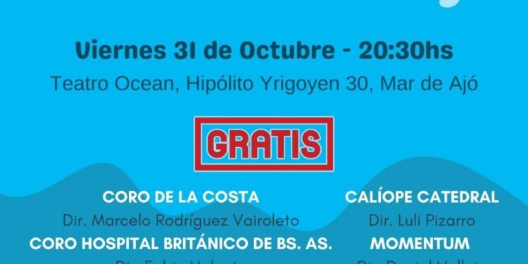 La Costa será sede del 9° Encuentro Nacional Costa Coral