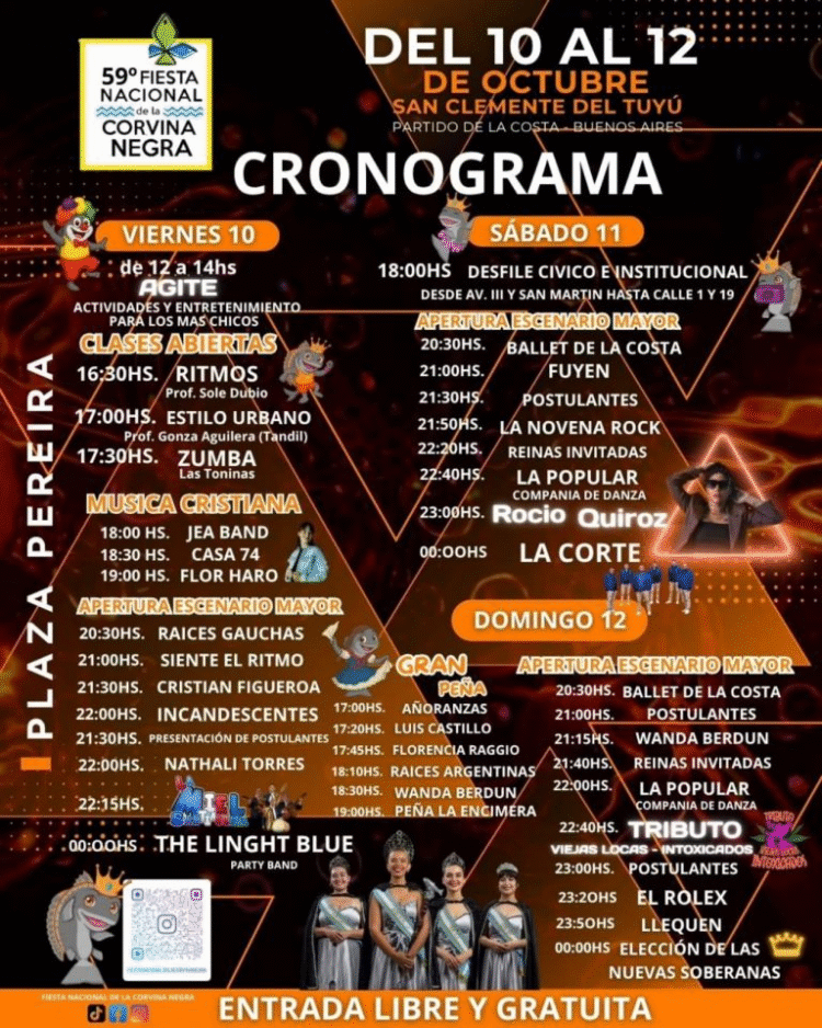 Se aproxima la 59ª edición de la Fiesta Nacional de la Corvina Negra