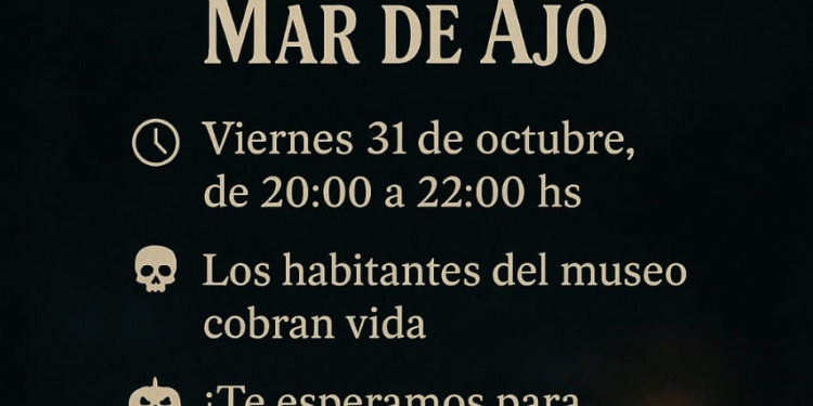 Una noche mágica en el Museo de Mar de Ajó el próximo 31 de Octubre
