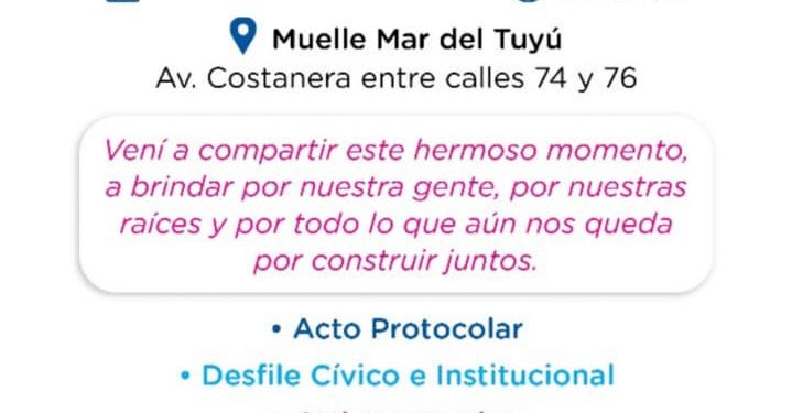 Mar del Tuyú celebra 80 años de historia, identidad y comunidad