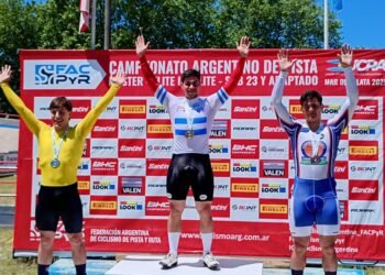 Lucas Vilar ganó 4 medallas de oro en el Campeonato Argentino de Ciclismo Pista Elite 2025