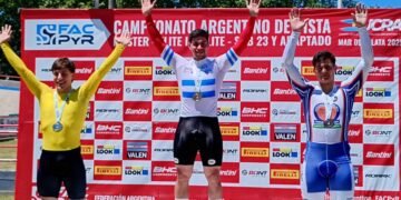 Lucas Vilar ganó 4 medallas de oro en el Campeonato Argentino de Ciclismo Pista Elite 2025
