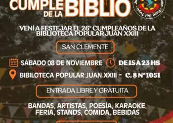 La Biblioteca Popular Juan XXIII celebra su 26° aniversario con una jornada cultural abierta a la comunidad