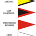 El significado de cada bandera en el mar y los cuidados a tener en cuenta
