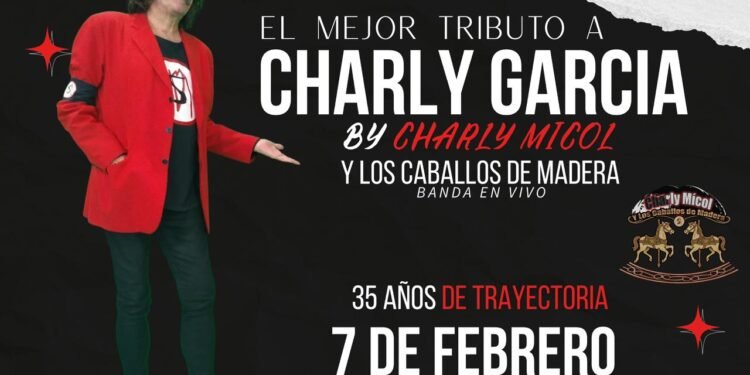 Charly Mícol y Los Caballos de Madera llega a San Bernardo con el mejor tributo a Charly García