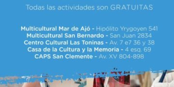 Abrió la inscripción para las actividades culturales gratuitas en La Costa
