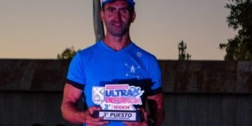 Podio del costero Sebastián Bonissone en la Copa Argentina de Ultra Distancia