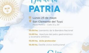 Se celebrará en San Clemente el 216° aniversario de la Revolución de Mayo