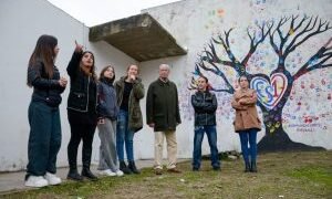 Juan De Jesús recorrió la Escuela Secundaria N° 13 de Mar del Tuyú